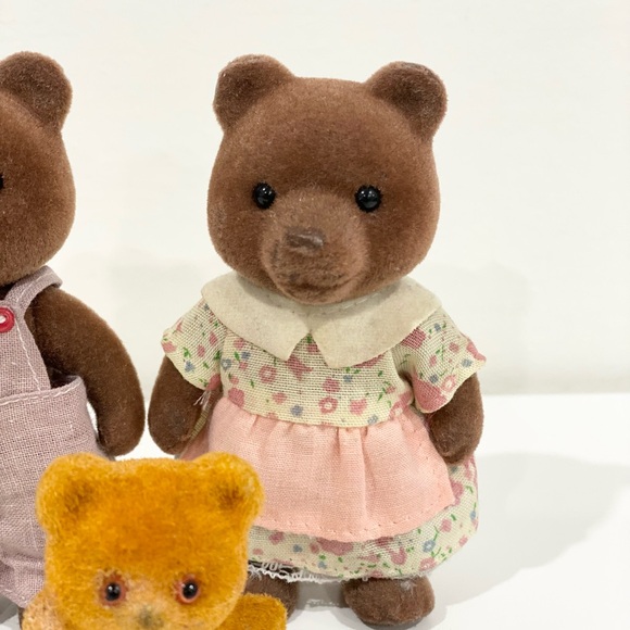 Lot of Two Calico Critters Timbertop Bears - Taylor & Rose Timbertop Vintage - Picture 3 of 13